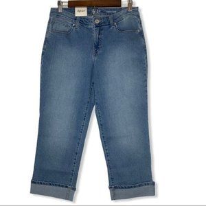 Style & Co Mid-Rise Curvy Cuffed Capri Pants Sz 4